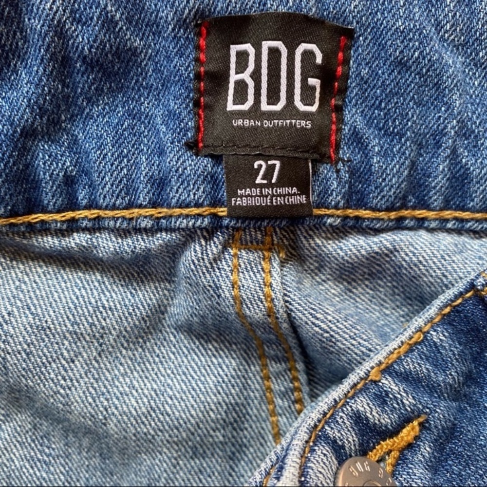 BDG Urban Outfitters Mom Jeans Double Button High Waist Ankle/Cropped Baggy 27 - Picture 8 of 9